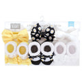 Imported Baby Girl 6 Piece Headband and Socks Booties Gift Set for 0-9 Months