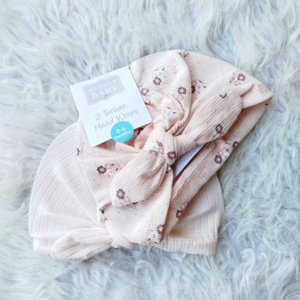 Imported Baby Pack of 2 Knot Cute Caps for 0-24 Months