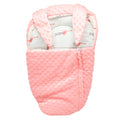 Baby Velvet Hood Bee Style Front Zipper Carry Nest with Bunny Ears
