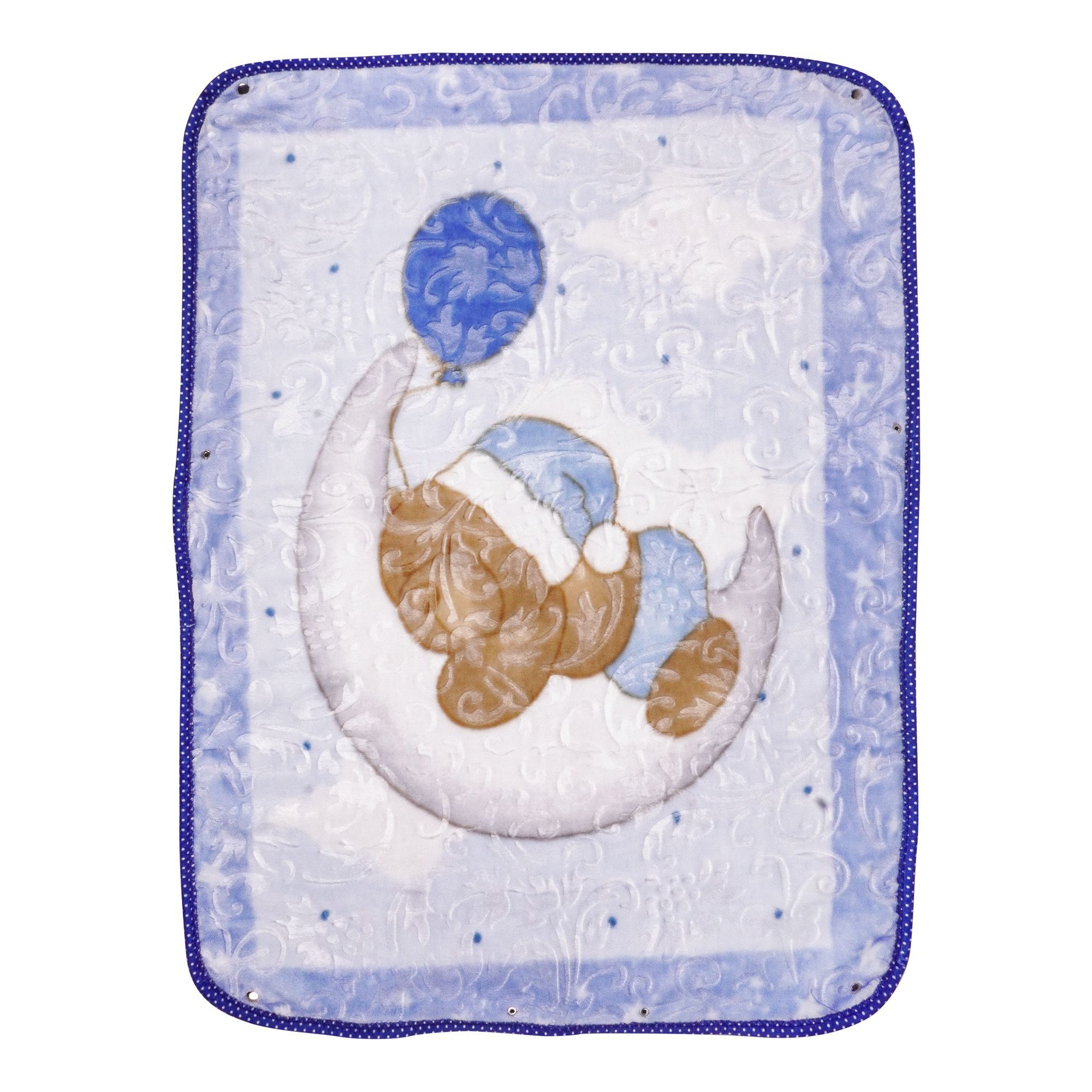 Baby Blanket Plush Mink Kitten Embossed Cot Blanket