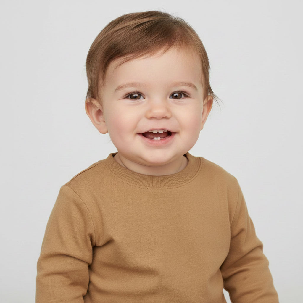 Soft Combed Cotton Breathable Round Neck Inner Shirt Skin (0-16 Months)