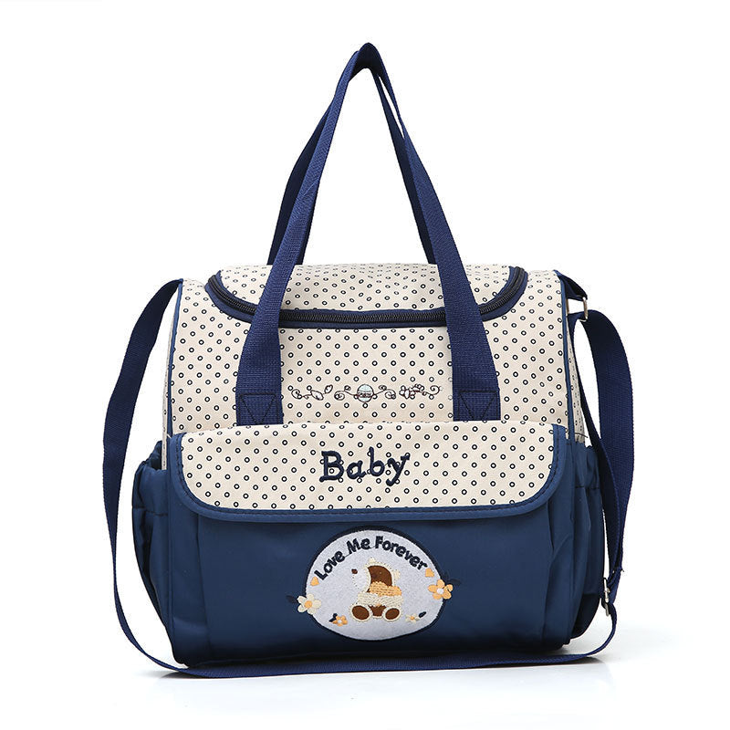 Imported Fashion Waterproof Mother Diaper Bag Multi Pocket Large Capacity with Diaper Changing Sheet