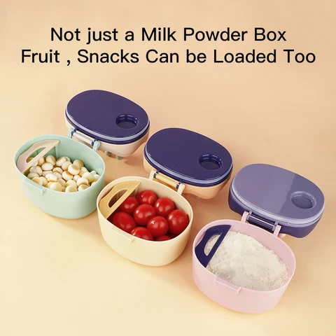 Imported Baby Crown Milk Powder Storage Box Portable Travel Cereal Container