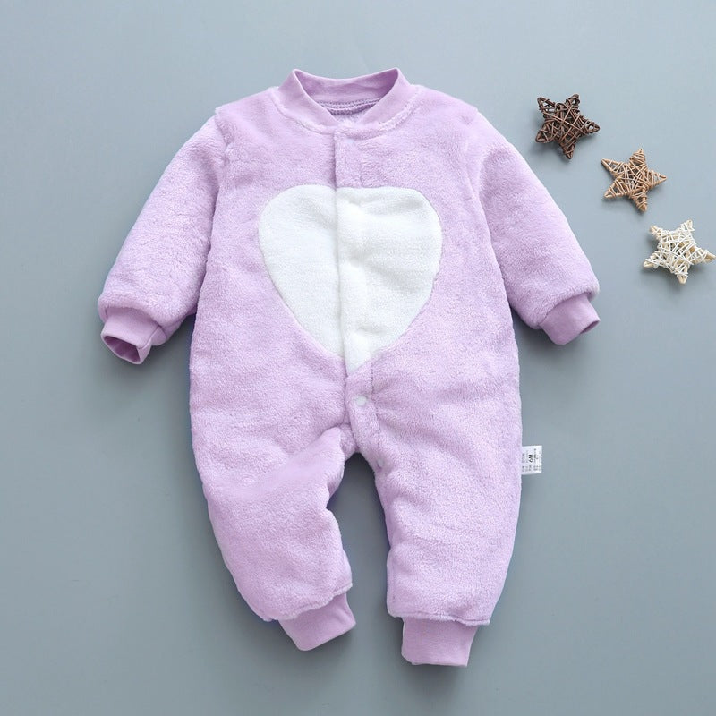 Imported Winter Baby Kids Gentleman Warm Romper for 0-18 months