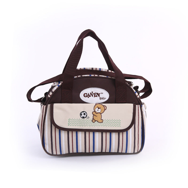 Imported Mummy Bear Travel Small Diaper Bag Waterproof Portable Multi-Function Mummy Nappy Bag