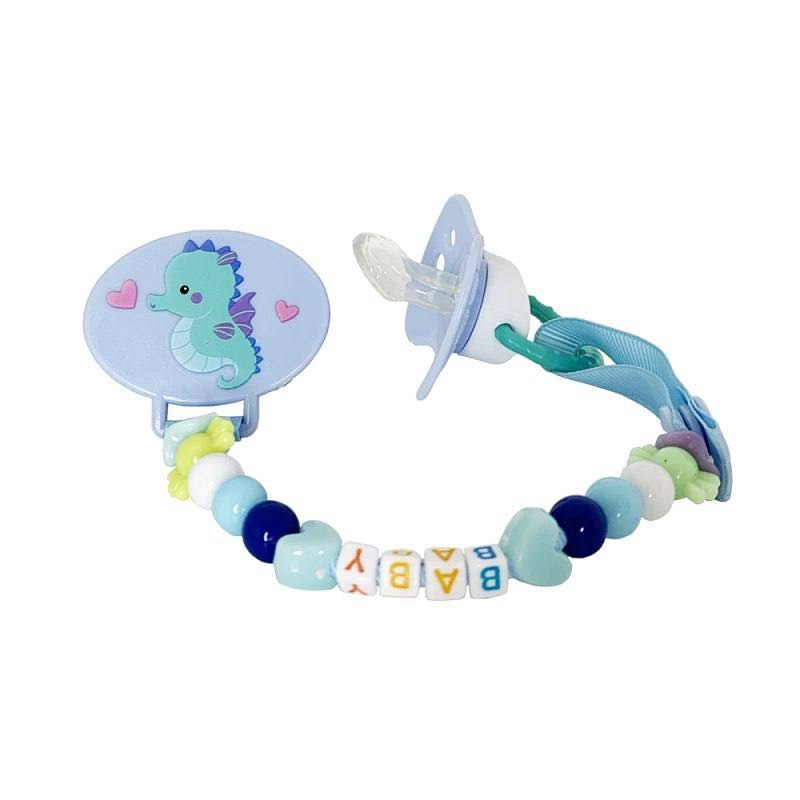Imported Dr Gym Pacifier with Chain Clip