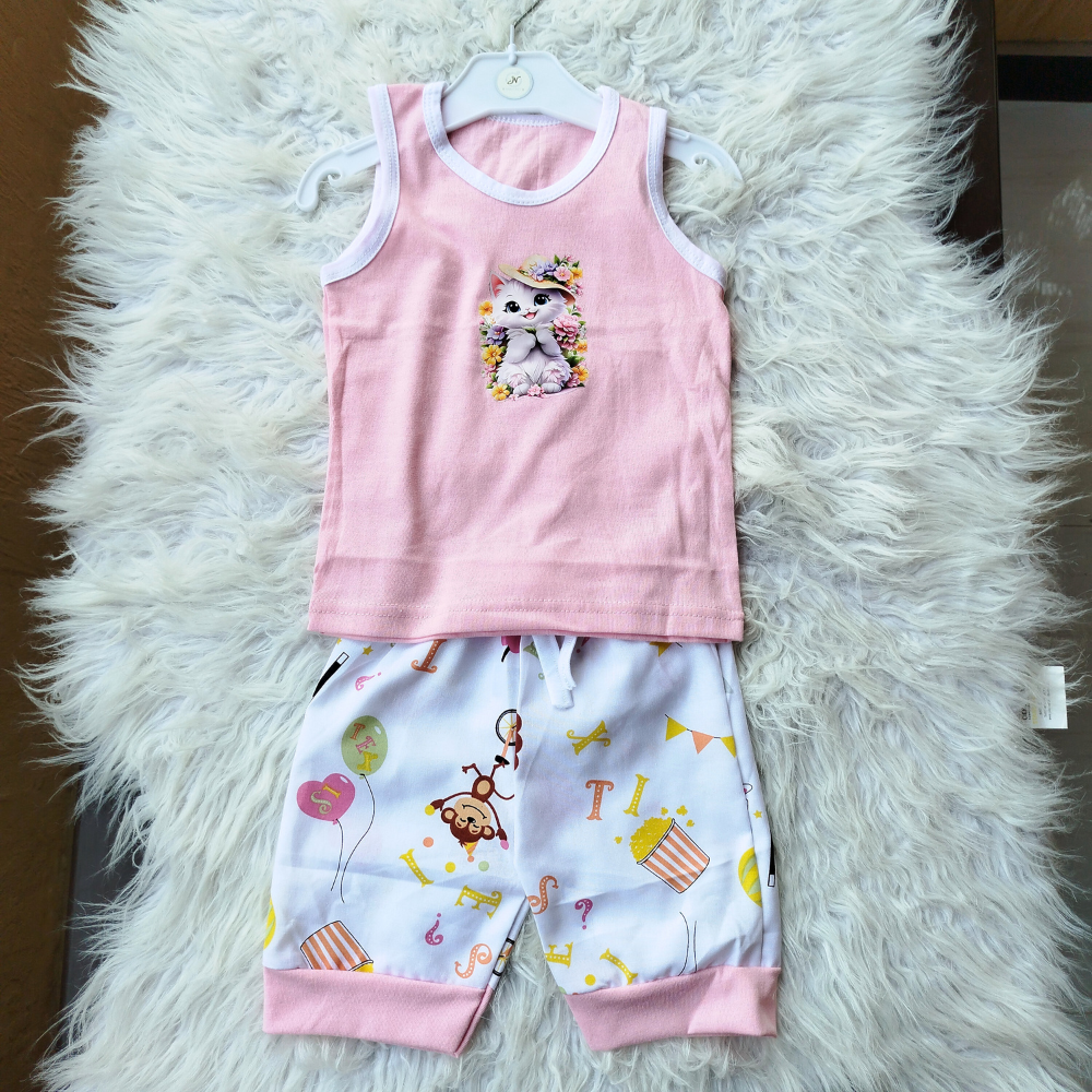 Baby Kids Cute Sleeveless Sando Dress for 0 - 5 Years