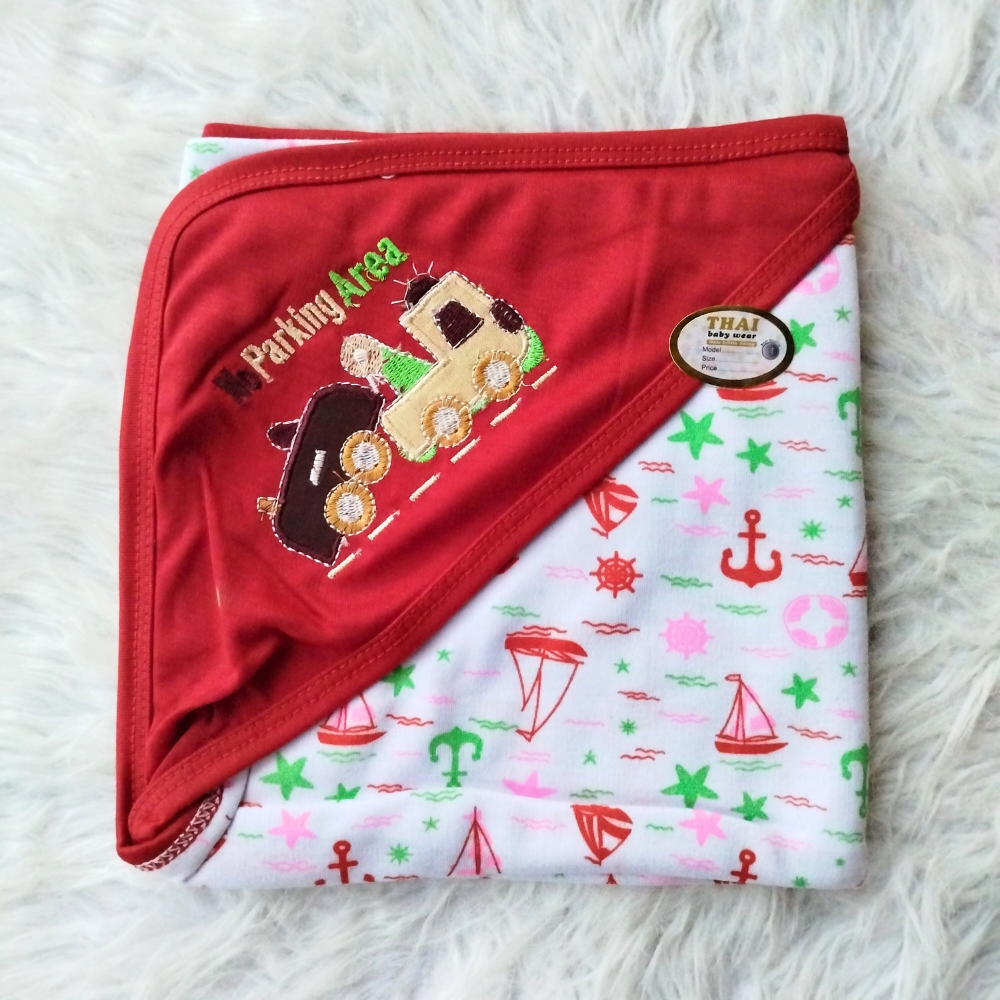 Newborn Baby Embroidered Super Soft Wrapping Sheet - SALE OFFER