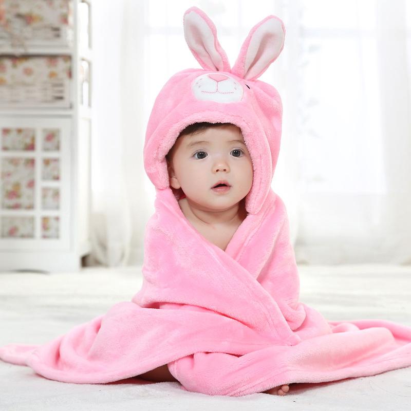 Baby Super Soft Cute 3D Character Hooded Baby AC Blanket