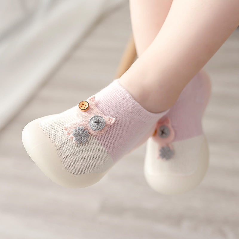 Baby Winter Soft Sole Non-Slip Socks Shoes | Warm Cartoon Character Shoes for Toddlers 0–3 Year