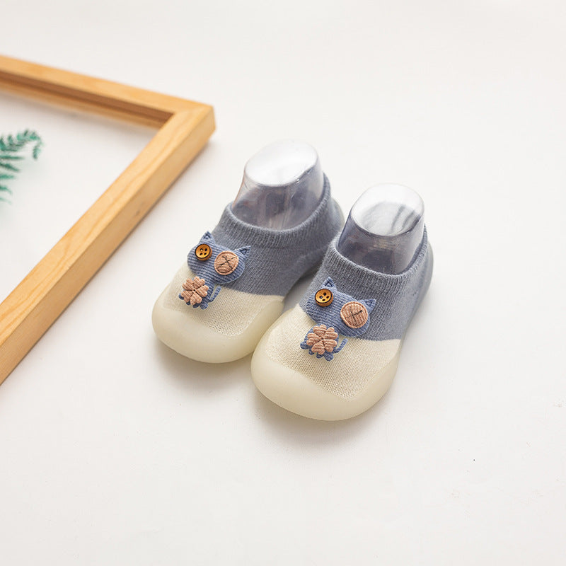 Baby Winter Soft Sole Non-Slip Socks Shoes | Warm Cartoon Character Shoes for Toddlers 0–3 Year