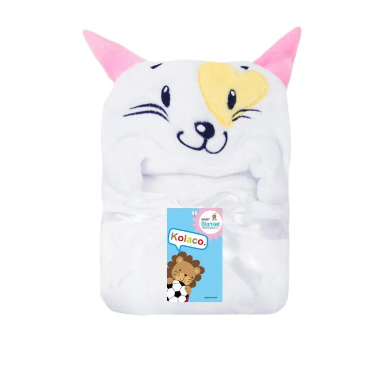 Baby Super Soft Cute 3D Character Hooded Baby AC Blanket