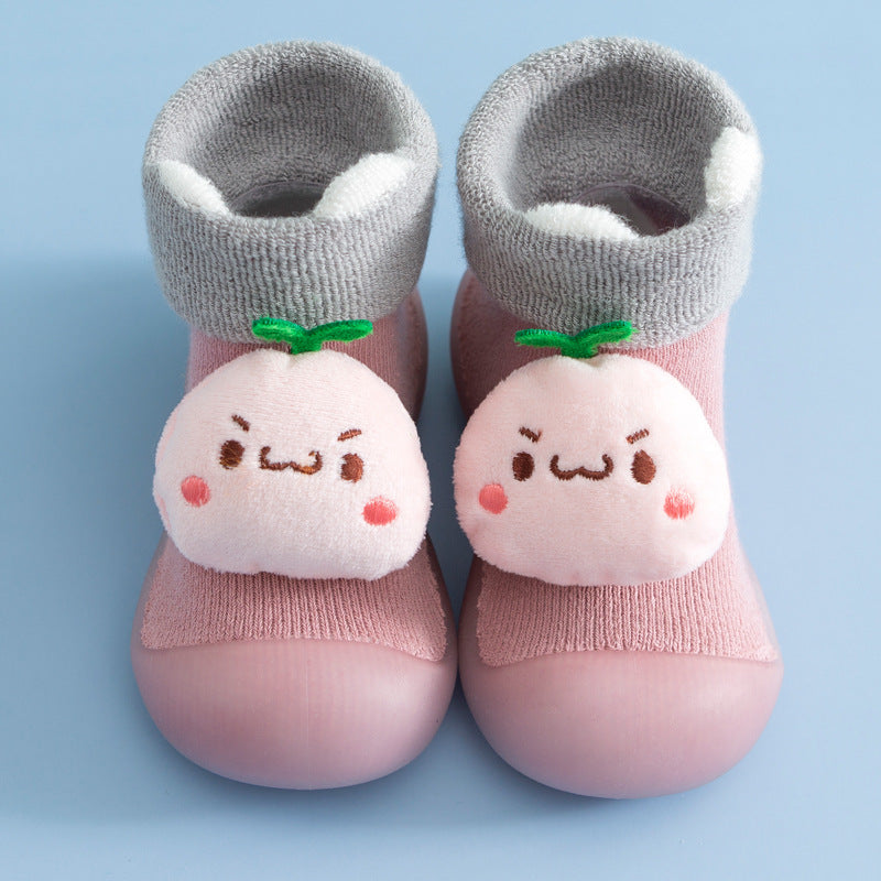Baby Winter Soft Sole Non-Slip Socks Shoes | Warm Cartoon Character Shoes for Toddlers 0–3 Year