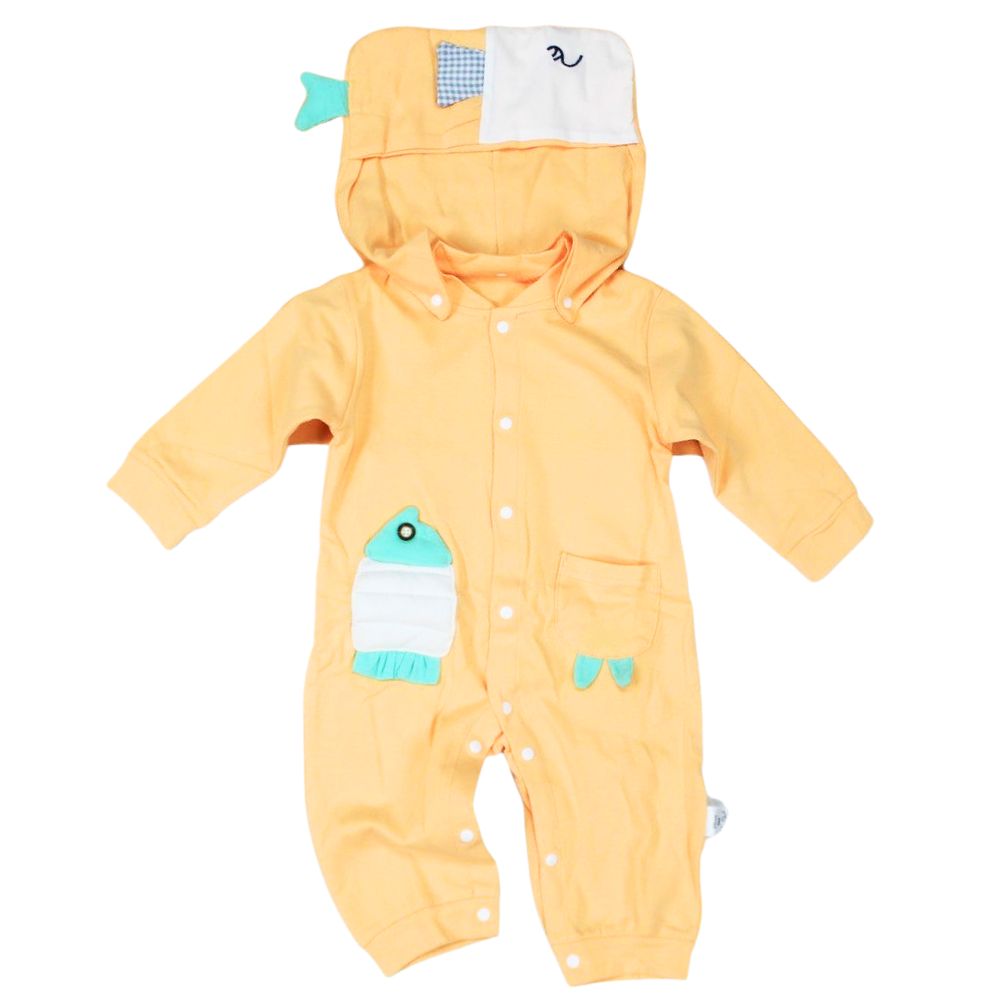 Imported Fish With Fashionable Cap Romper for 4months – 2years