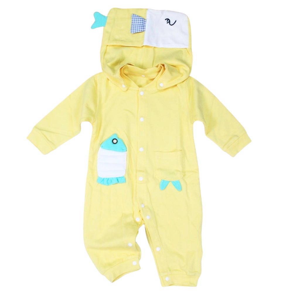 Imported Fish With Fashionable Cap Romper for 4months – 2years
