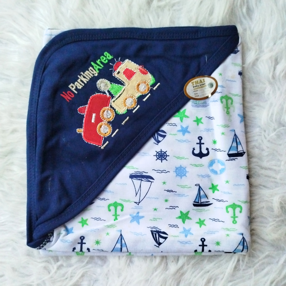 Newborn Baby Embroidered Super Soft Wrapping Sheet - SALE OFFER