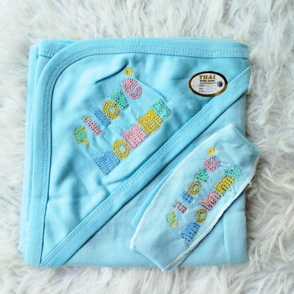 Newborn Baby Embroidered Super Soft Wrapping Sheet - SALE OFFER