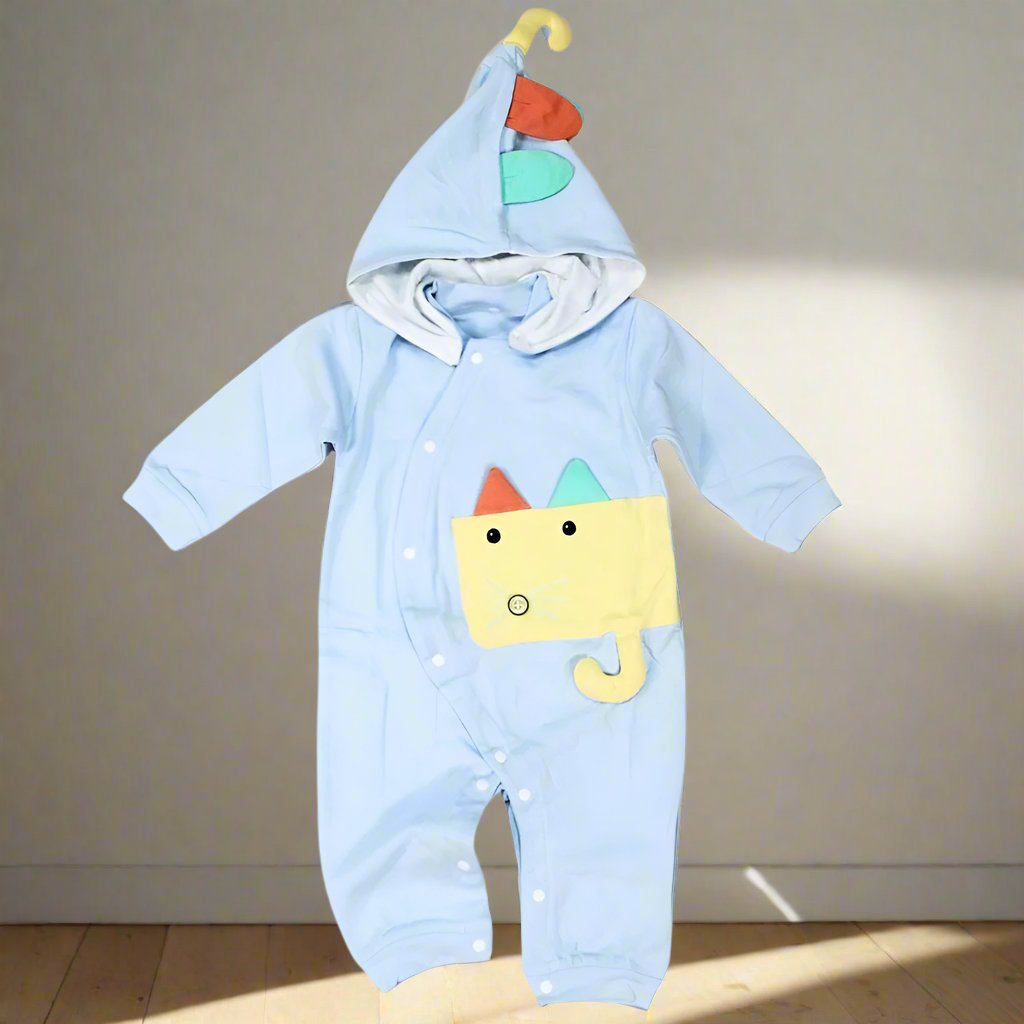 Imported Cat Fashionable Cap Romper for 4months – 2years