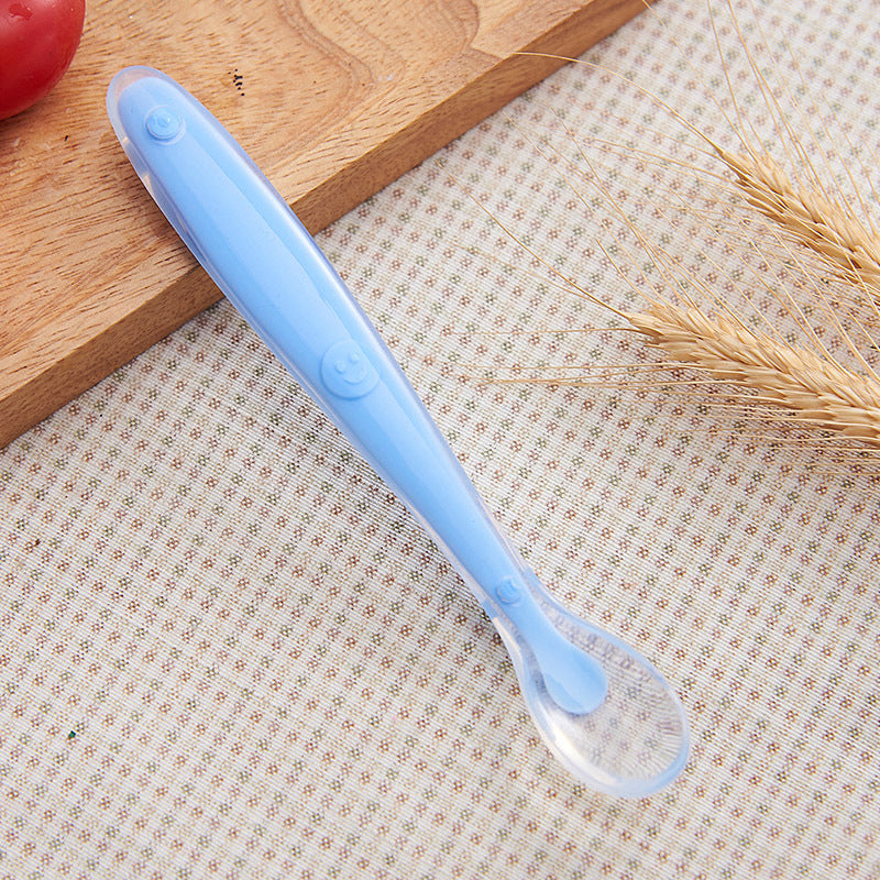 Imported Baby Soft Silicon Feeding Spoon 1 Pc