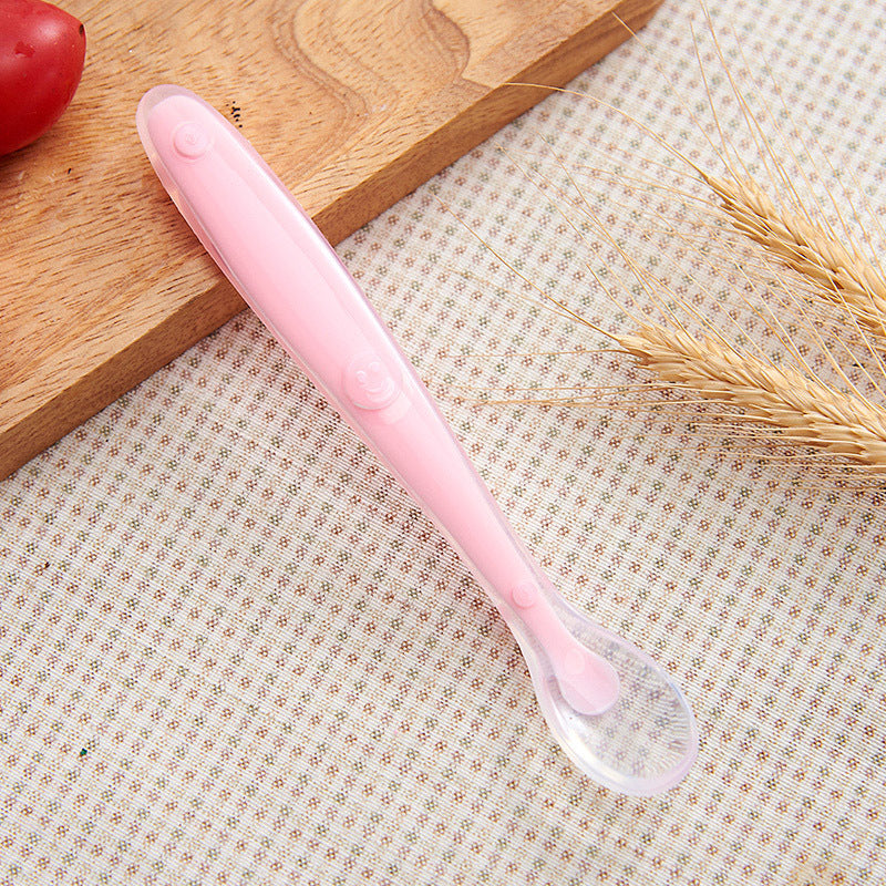 Imported Baby Soft Silicon Feeding Spoon 1 Pc