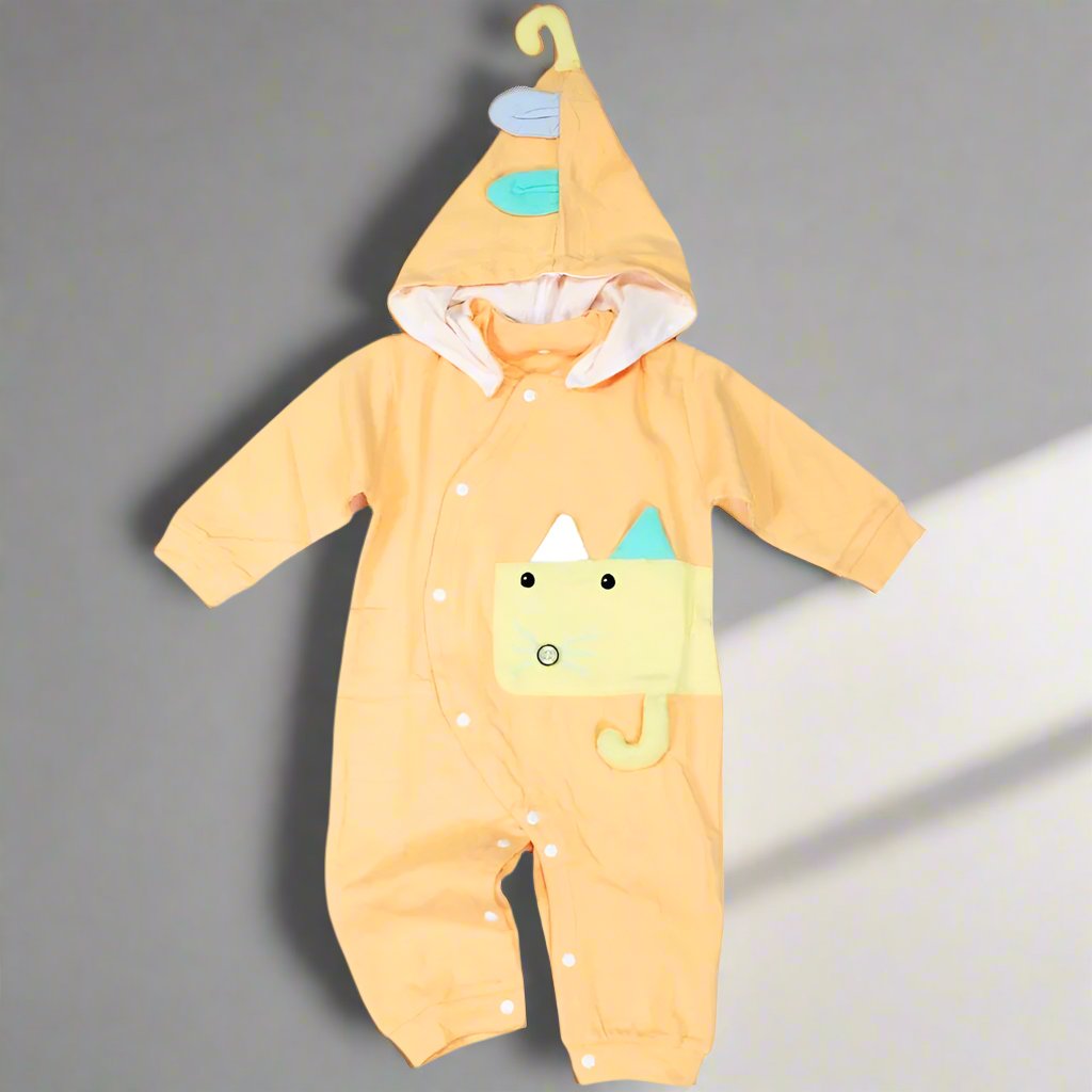 Imported Cat Fashionable Cap Romper for 4months – 2years