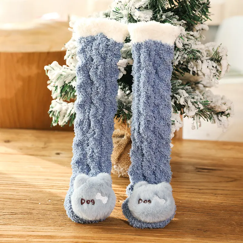 FREE DELIVERY - Imported Baby Soft Winter Plush Socks Cute Character Warm Middle Stockings for 0-3 Years