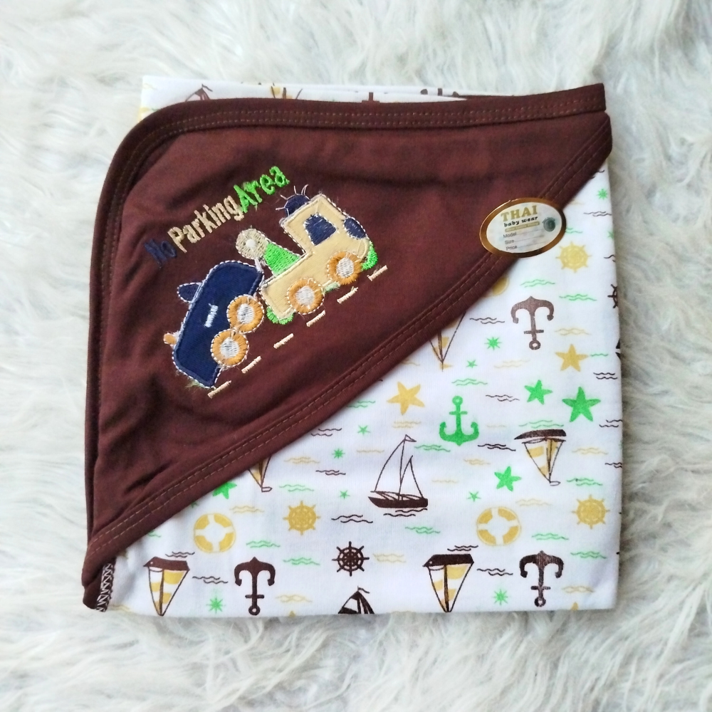 Newborn Baby Embroidered Super Soft Wrapping Sheet - SALE OFFER