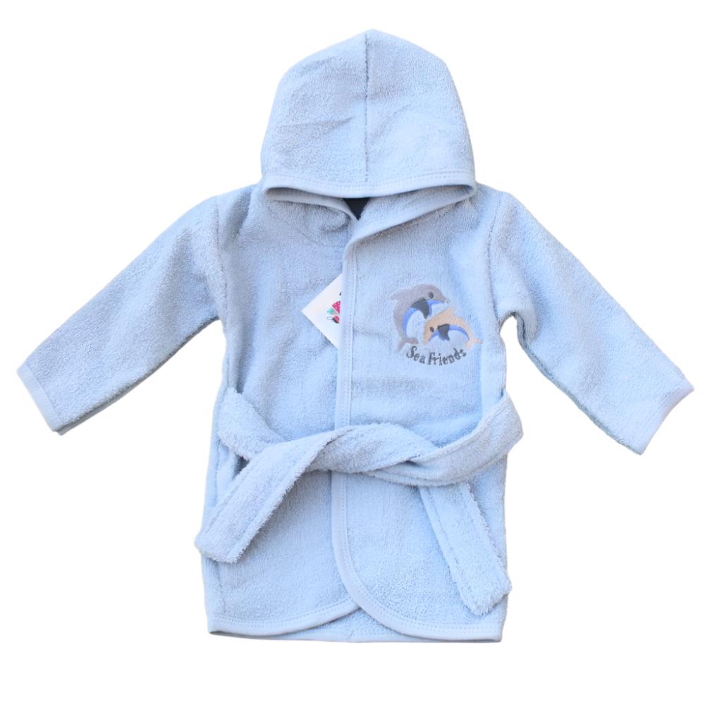 Baby Kids Bath Robe Bath Gown Towel with Full Sleeves and Hood for 0 to 18 Months