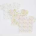 Newborn Baby Deal Pack of 3 Super Soft Summer Half Sleeves Shirts Cotton Jabla
