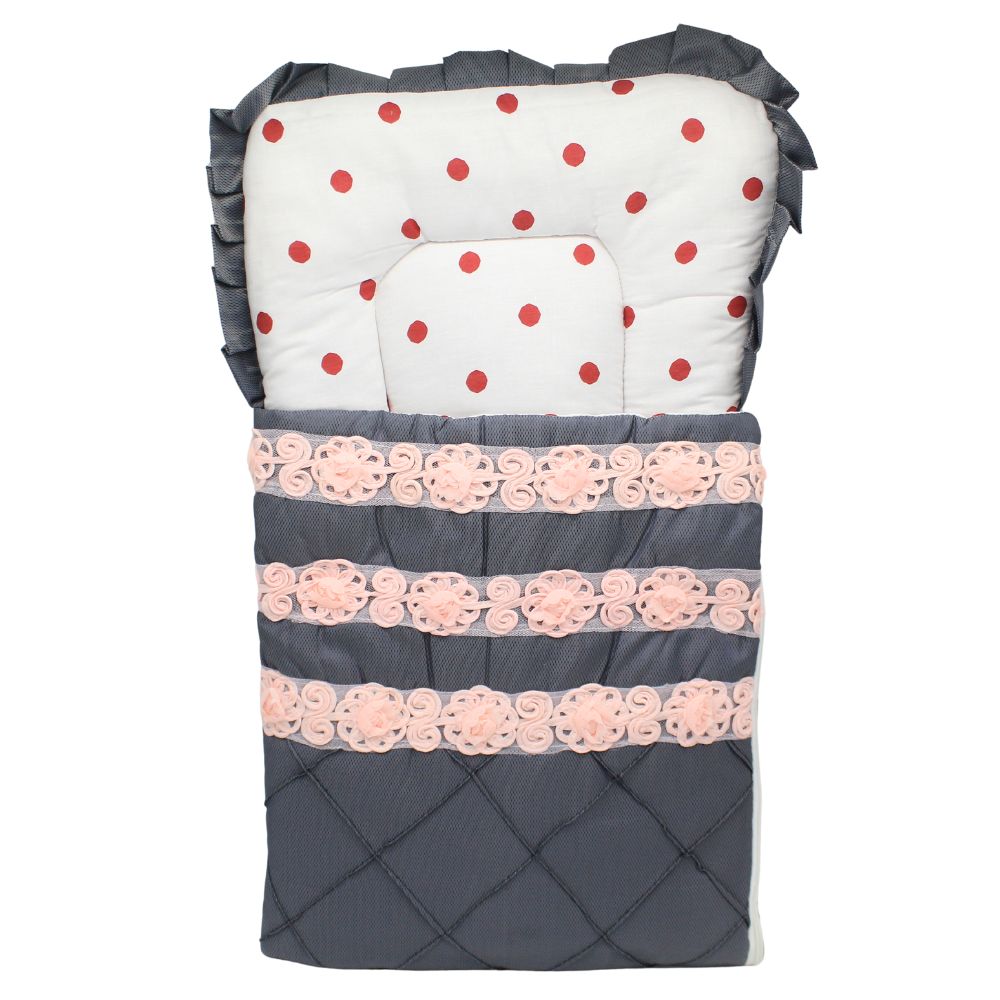 New Fancy Silk Cute Floral Frilly Baby Carry Nest