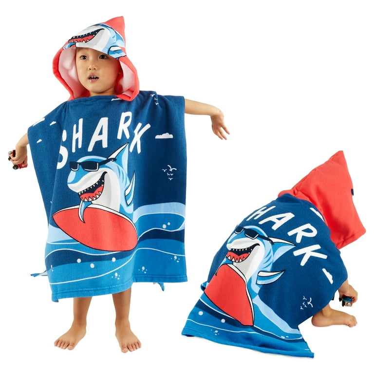 Imported Kids Soft Microfiber Towel for 1 to 7 Years Poncho Towels