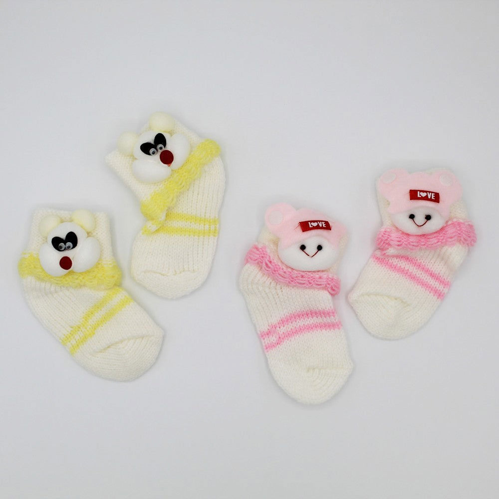 Baby Winter Woolen Socks 2 Pairs Warm Woolen Socks