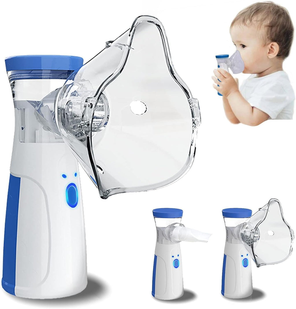 Handheld Portable Mesh Nebulizer Inhaler | Silent Rechargeable Nebulizer for Kids & Adults