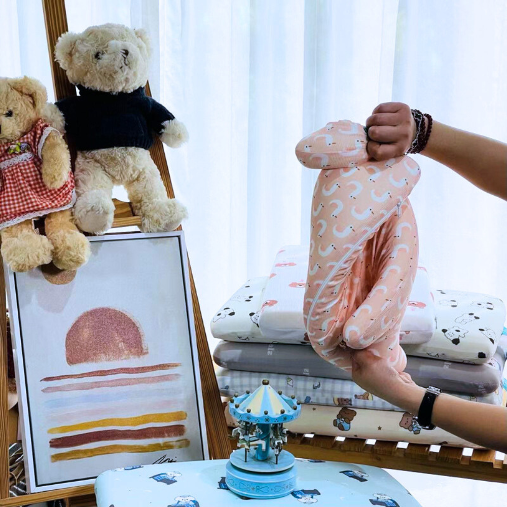 Imported Newborn Baby Memory Foam Mattress For Long Sleep and Easy Travel Baby Bed for 0-6 Months