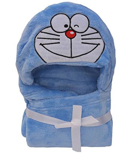 Baby Super Soft Cute 3D Character Hooded Baby AC Blanket