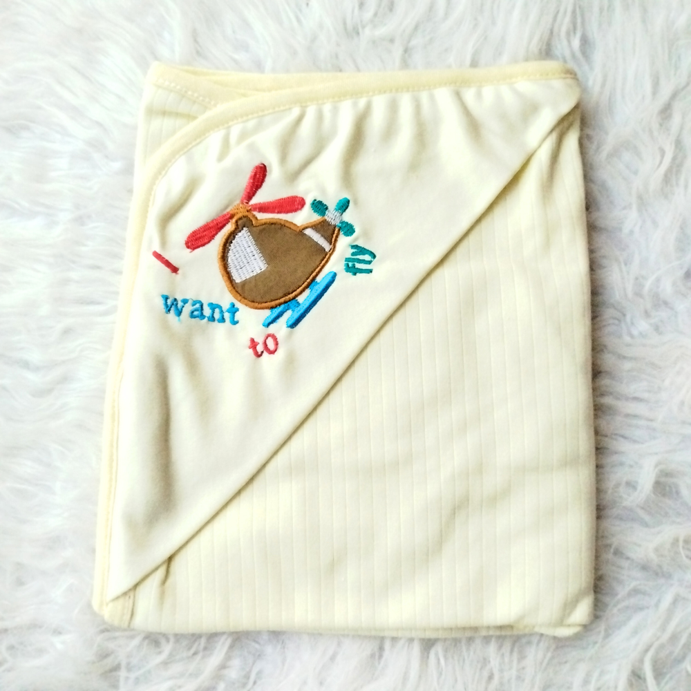 Newborn Baby Embroidered Super Soft Wrapping Sheet - SALE OFFER