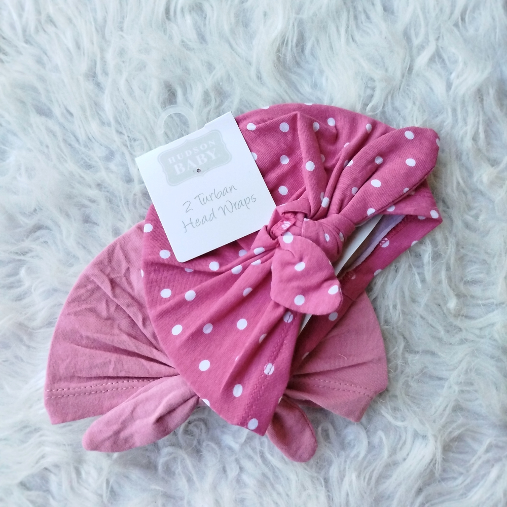 Imported Baby Pack of 2 Knot Cute Caps for 0-24 Months