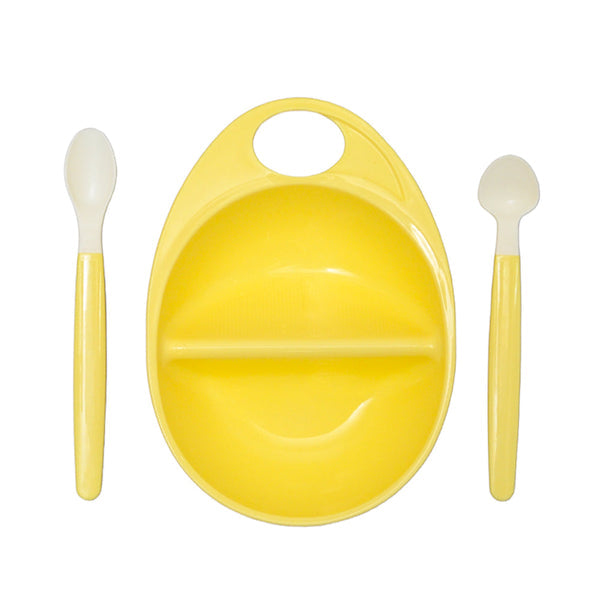 Imported Baby 3 Pcs Feeding Bowl and Spoon Set