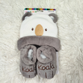 Winter Baby Cute Furry Character Cap Set with Shoes | Warm Soft Outfit (0–9 Months)