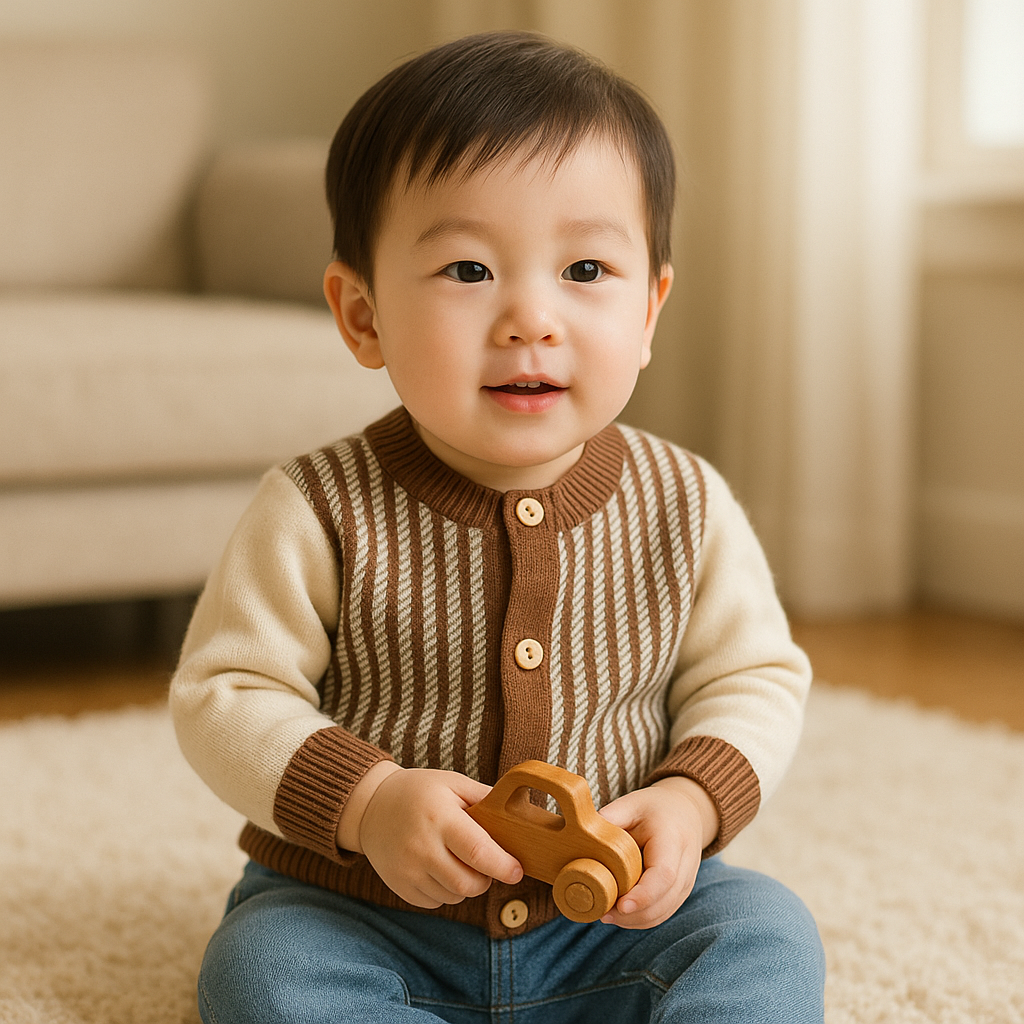 Imported Baby Kids Winter Super Soft Woolen Warm Sweaters Front Buttons Long Sleeve Pullover for 6 -24 Months