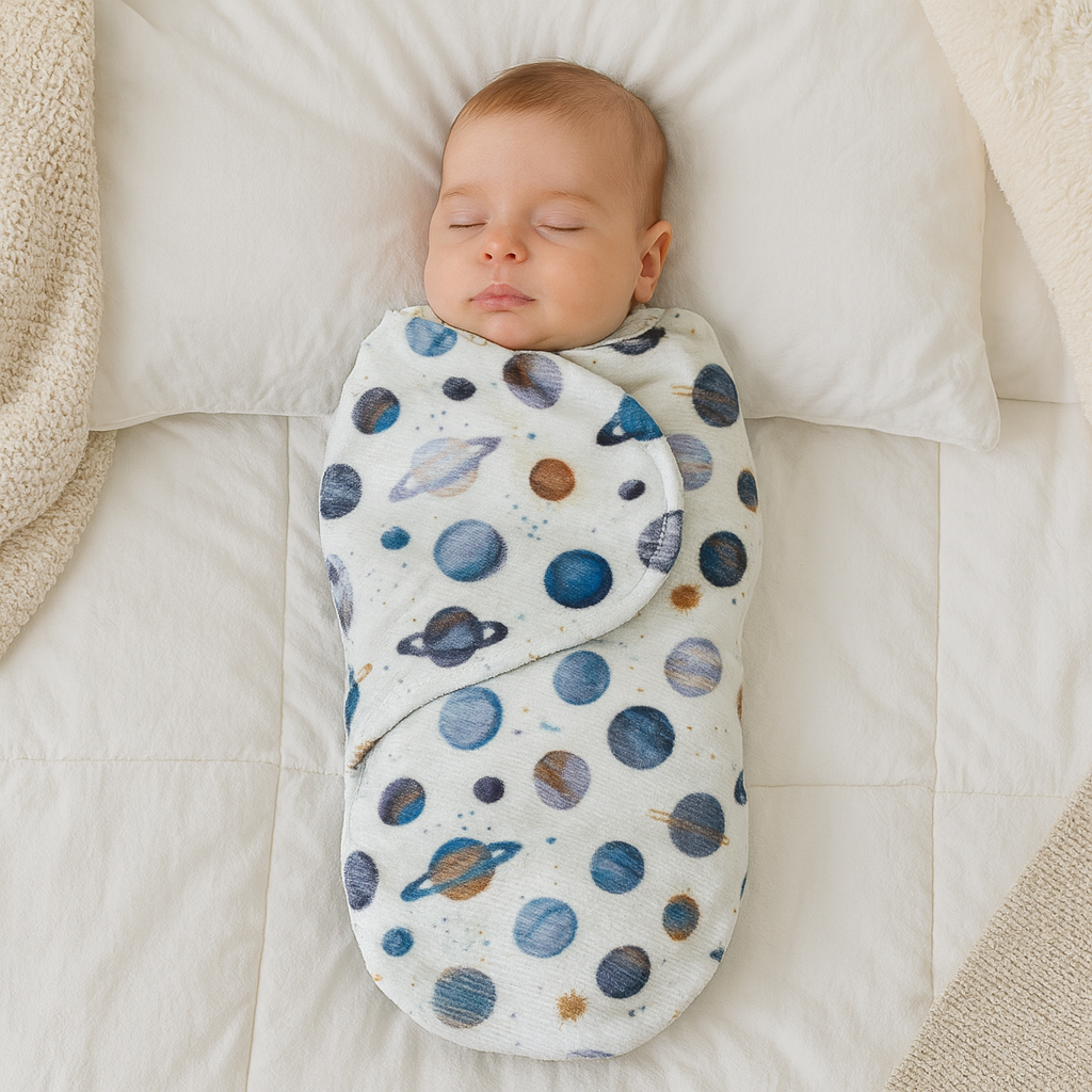 Imported Winter Baby Cute Printed Swaddle Wrap for 0-6 Months