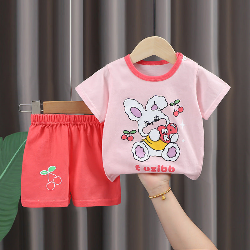 Imported Kids Cotton T-Shirt & Shorts Summer Set