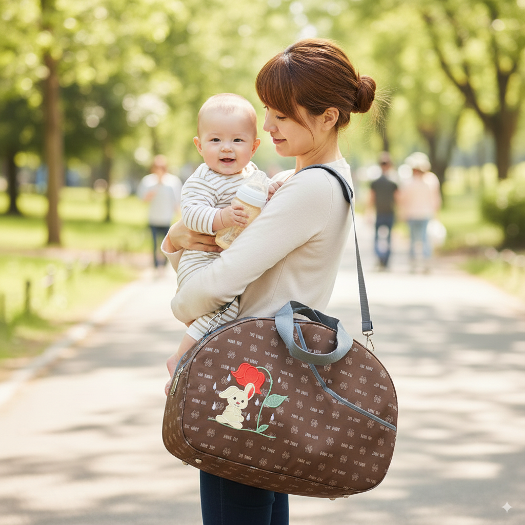 Cute Bunny Cotton Baby D Large Size Mummy Diaper Bag