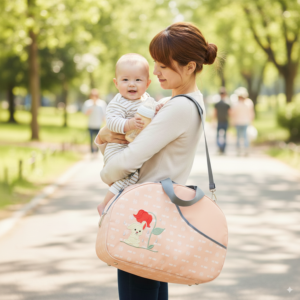 Cute Bunny Cotton Baby D Large Size Mummy Diaper Bag