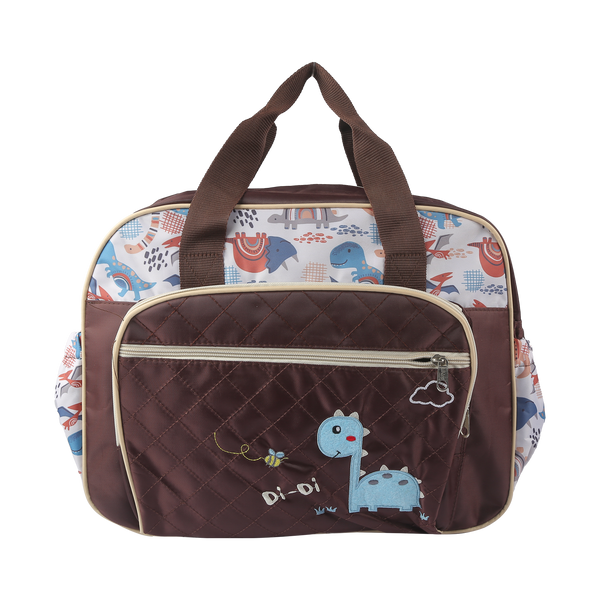 imported Waterproof Baby Cute Dino Tote Diaper Bag With Changing Mat