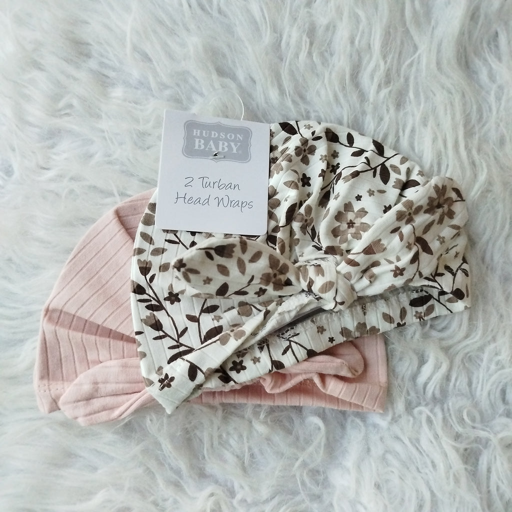 Imported Baby Pack of 2 Knot Cute Caps for 0-24 Months