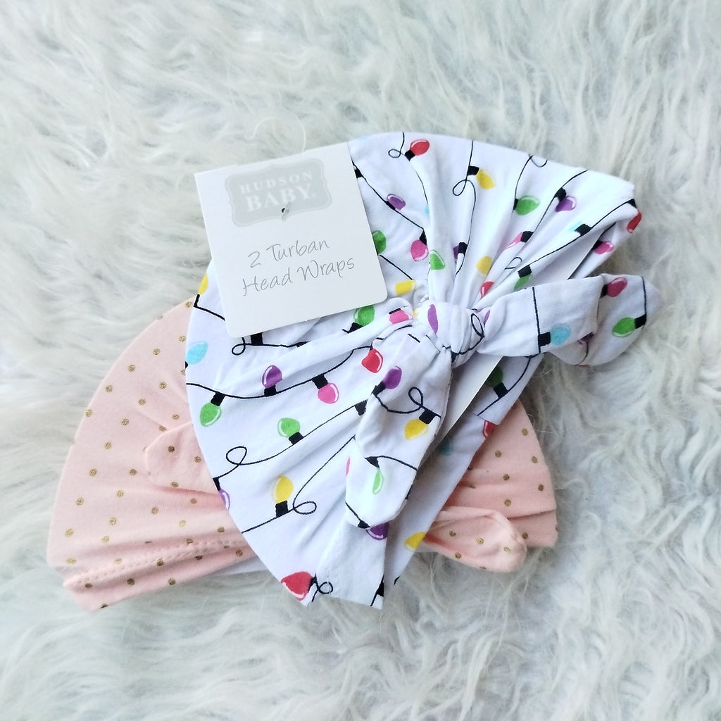 Imported Baby Pack of 2 Knot Cute Caps for 0-24 Months