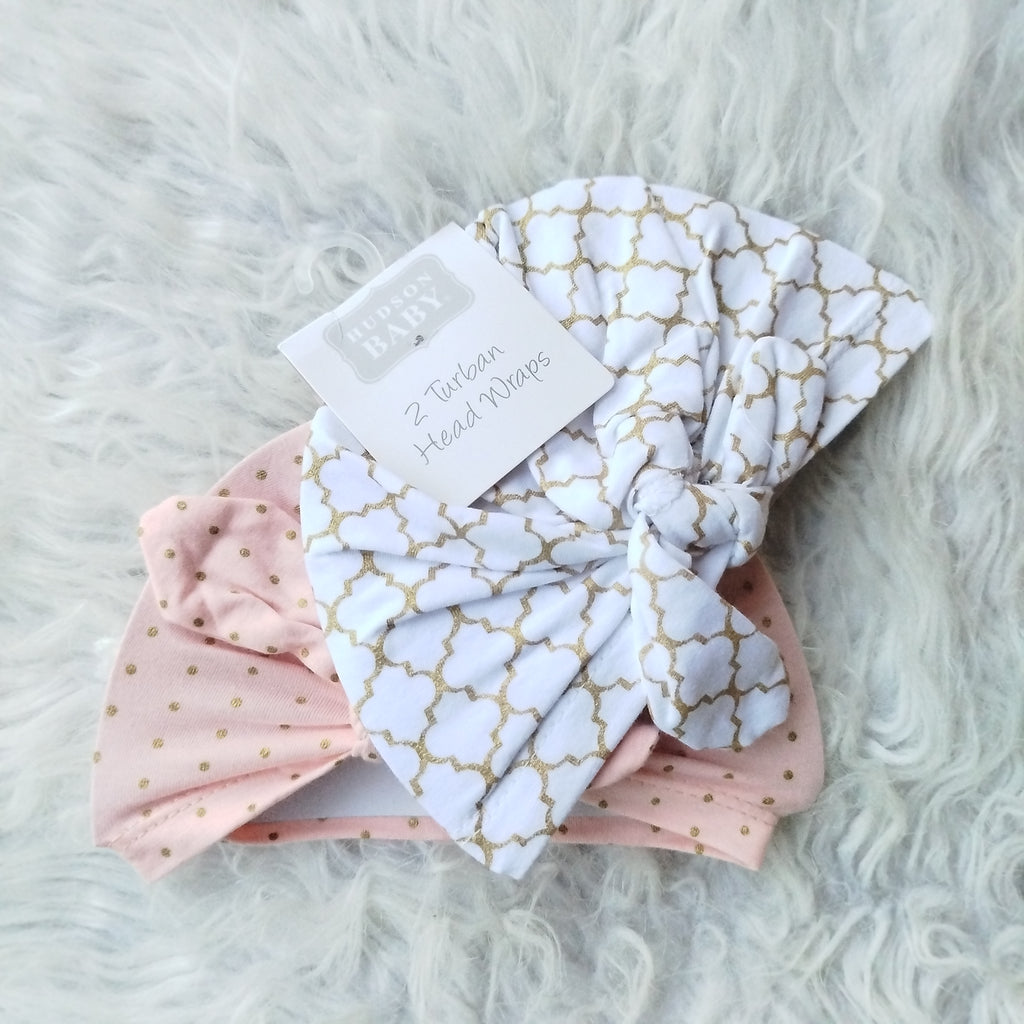 Imported Baby Pack of 2 Knot Cute Caps for 0-24 Months