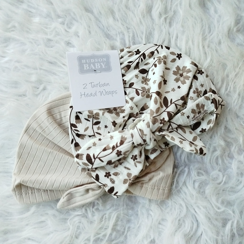 Imported Baby Pack of 2 Knot Cute Caps for 0-24 Months