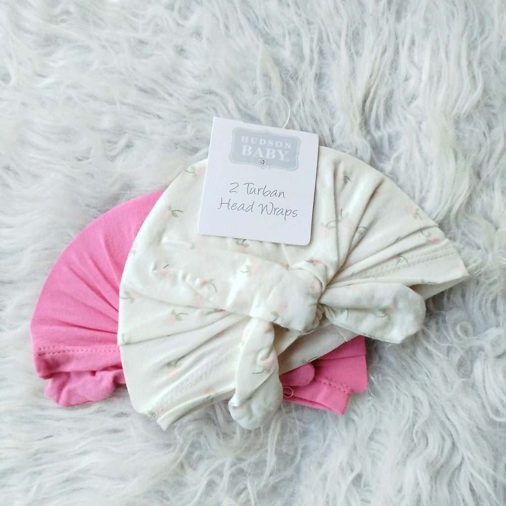 Imported Baby Pack of 2 Knot Cute Caps for 0-24 Months